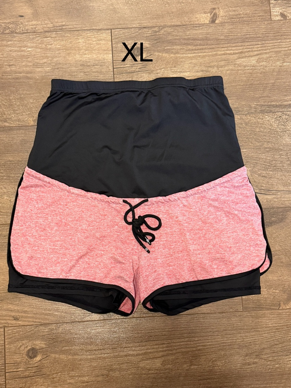 Women’s Pink and Blue Maternity Sport Shorts
